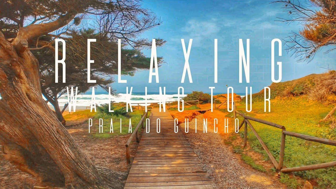 4K 🇵🇹 Walking Tour - Praia do Guincho Portugal | No Music 