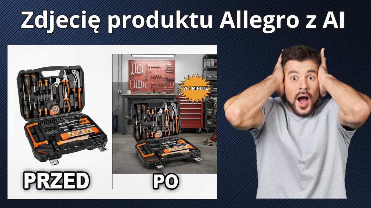 Jak zrobić profesjonalne zdjęcie produktu na Allegro za pomocą AI [Krok po kroku] #allegro2025 #ai