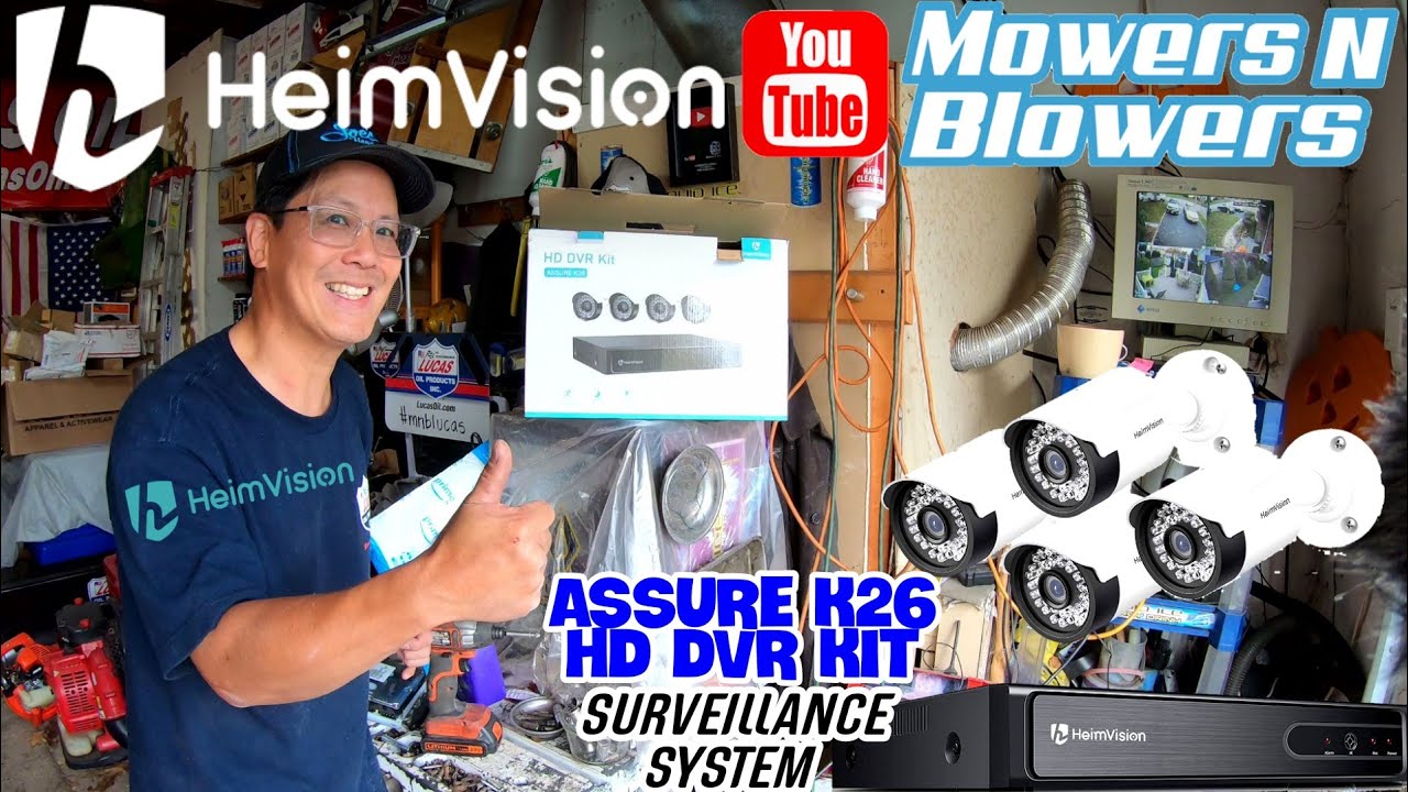 HEIMVISION ASSURE K26 1080P HD DVR KIT SURVEILLANCE SYSTEM HARD DRIVE & CAMERA INSTALLATION & REVIEW