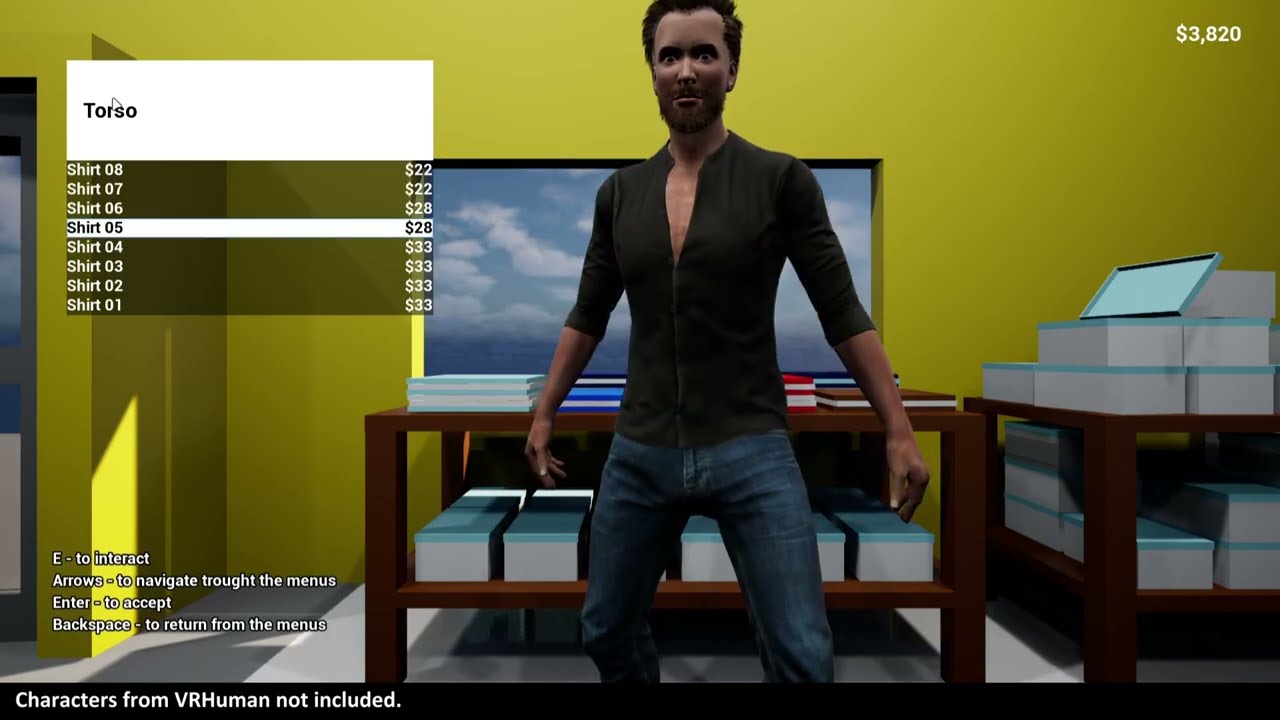 UE5 - Clothing Store System Showcase