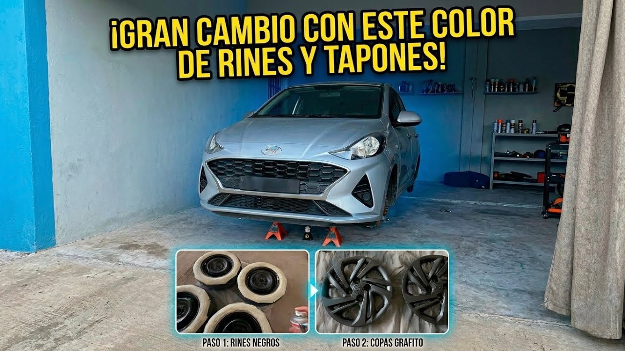 PINTURA GRIS GRAFITO RINES Y TAPONES HY- GRAND I10 
