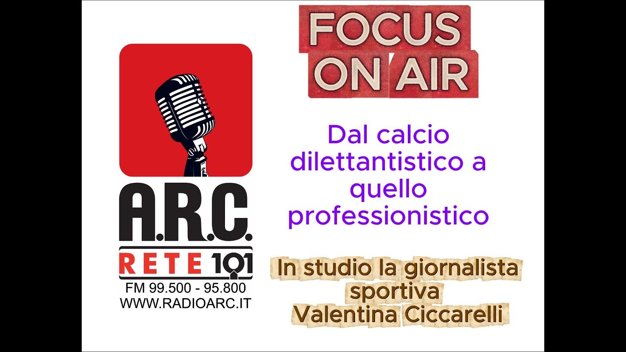 DAL CALCIO DILETTANTISTICO A QUELLO PROFESSIONISTICO IN STUDIO VALENTINA CICCARELLI