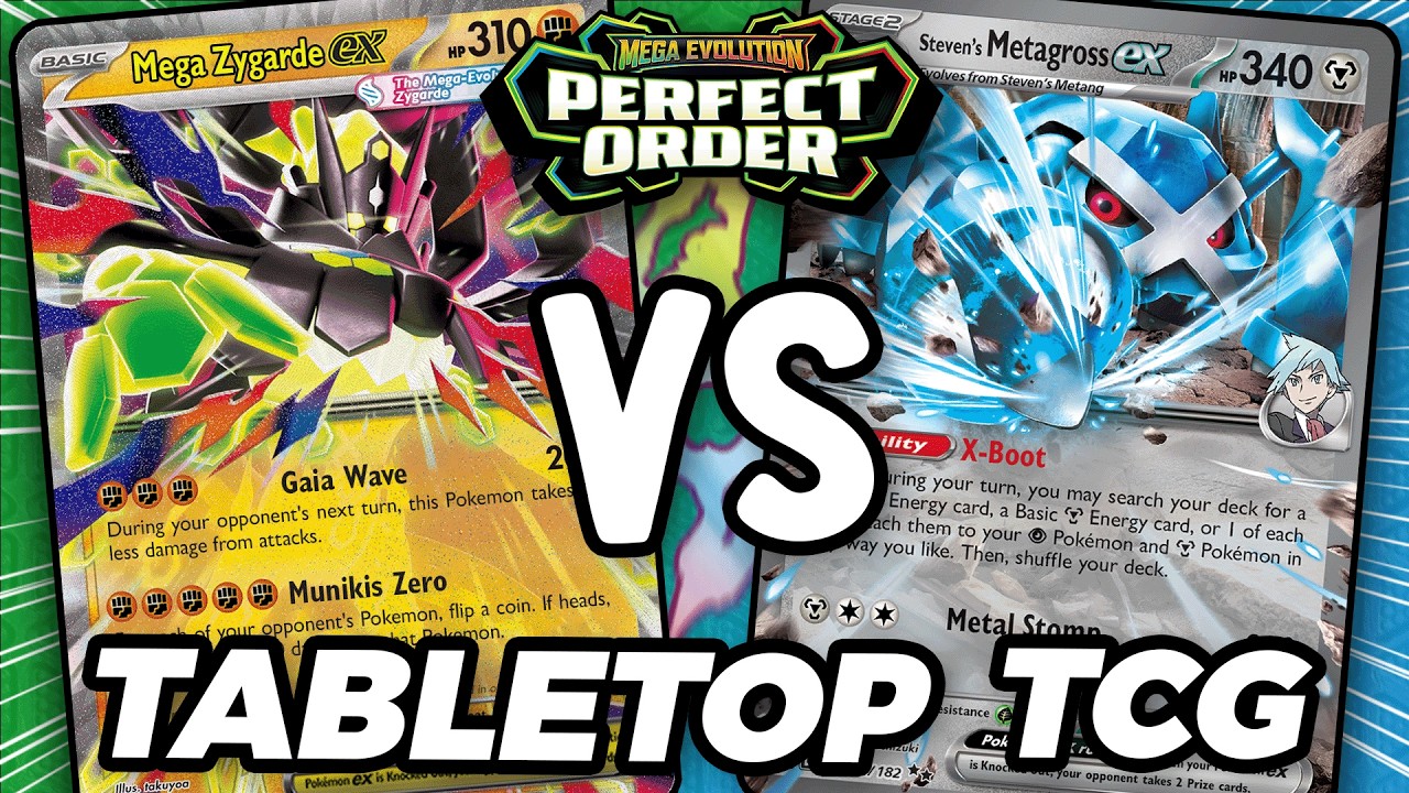Can Mega Zygarde ex Defeat Steven's Metagross ex in this Pokemon TCG Tabletop Match!?!
