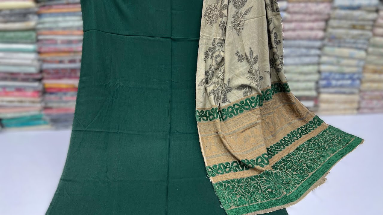 Chamak Peach Leather with Velvet Barosha Pashmina Shawl | New Arrivals 2025 | Winter Collection
