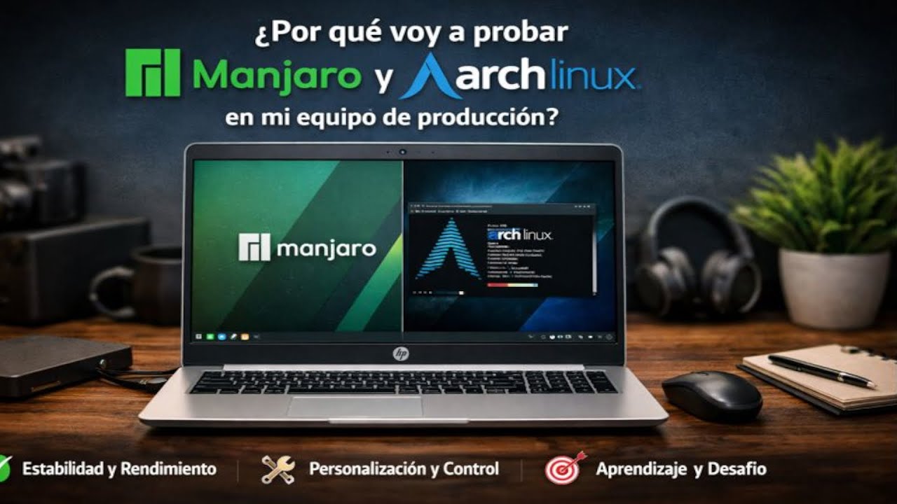¿Por qué voy a dar una oportunidad a Manjaro y Arch Linux en mi equipo HP de producción?