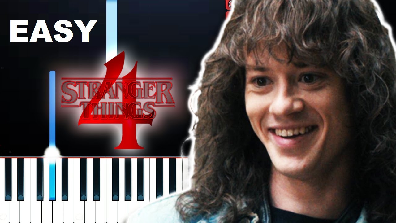 Stranger Things 4 - Eddie Playing His Guitar - Master Of Puppets (EASY Piano Tutorial)