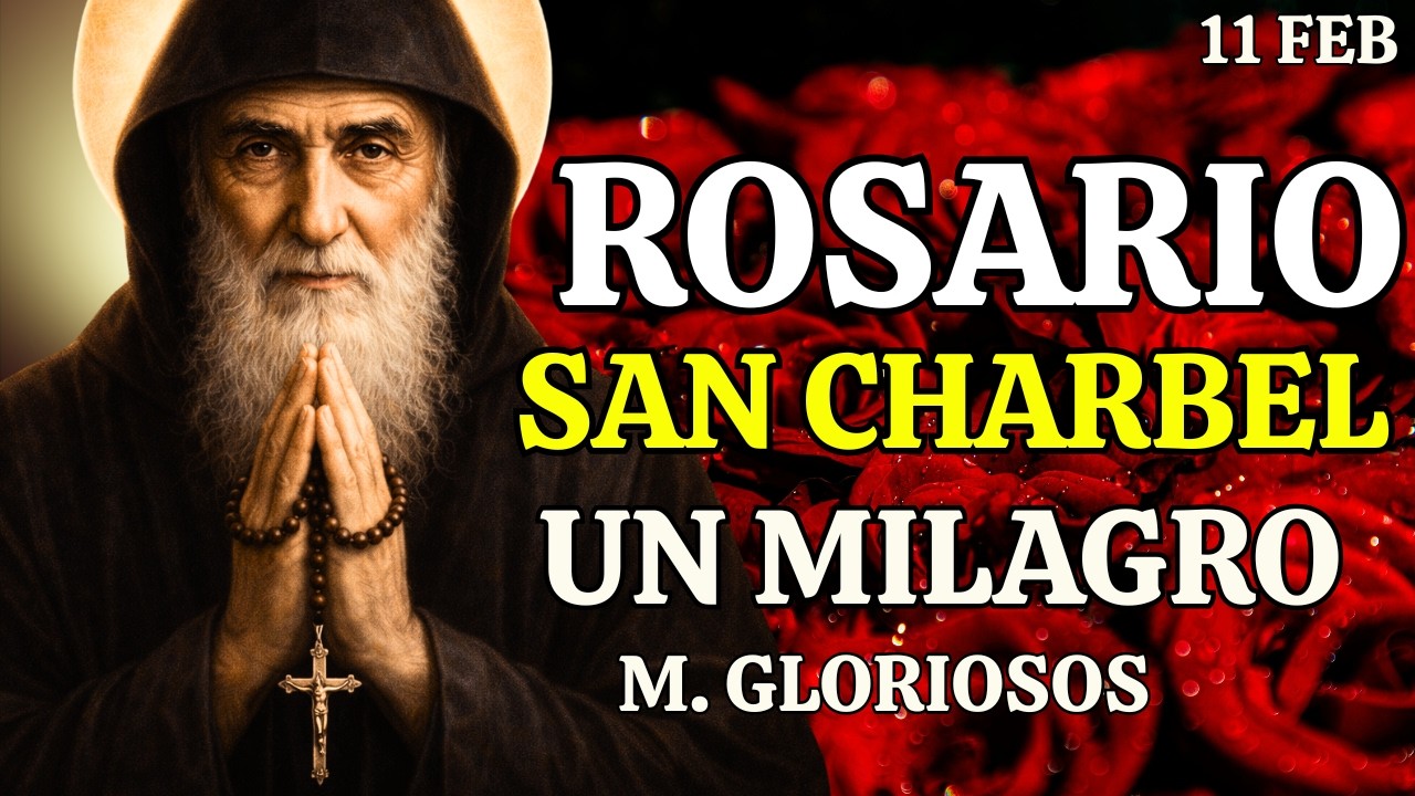 El Santo Rosario católico  de hoy 11 de febrero | Misterios Gloriosos | San Charbel por un milagro
