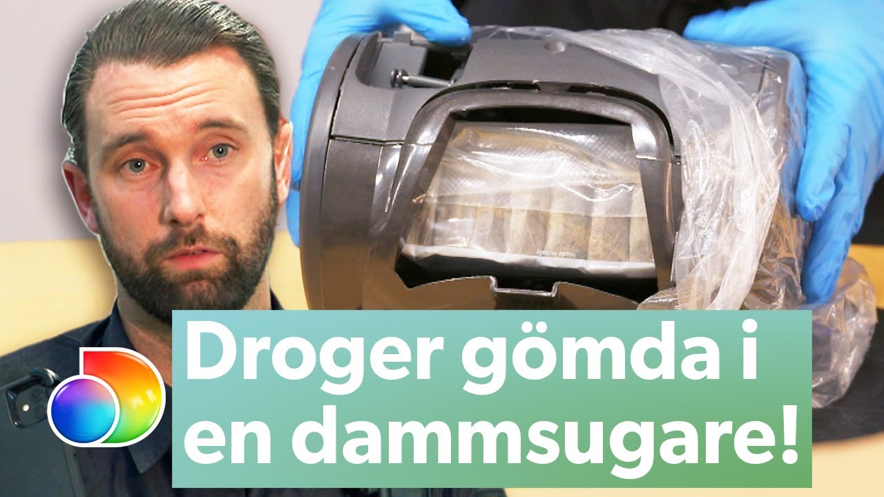 Tullen hittar över ett kilo cannabis gömt i en dammsugare | Gränsbevakarna Sverige | discovery+