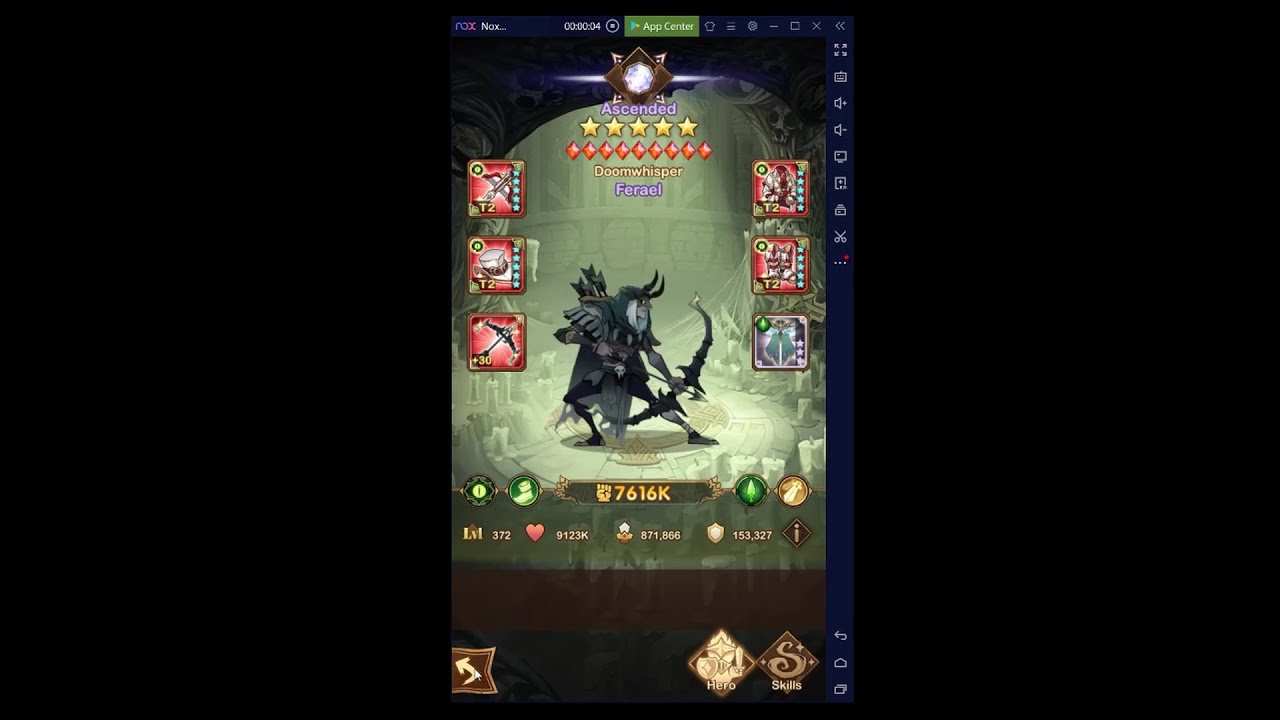 AFK Arena 35-60 (level 372, 163M, pre-nerf record) Daimon & Thoran & Alna Grez & Lucretia & Ainz