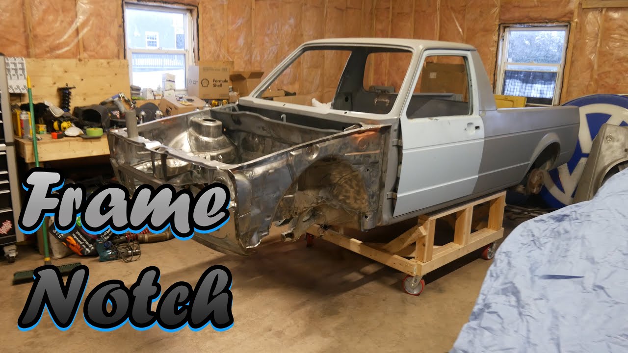 Mk1 Volkswagen Caddy Build - Frame Notching the Caddy