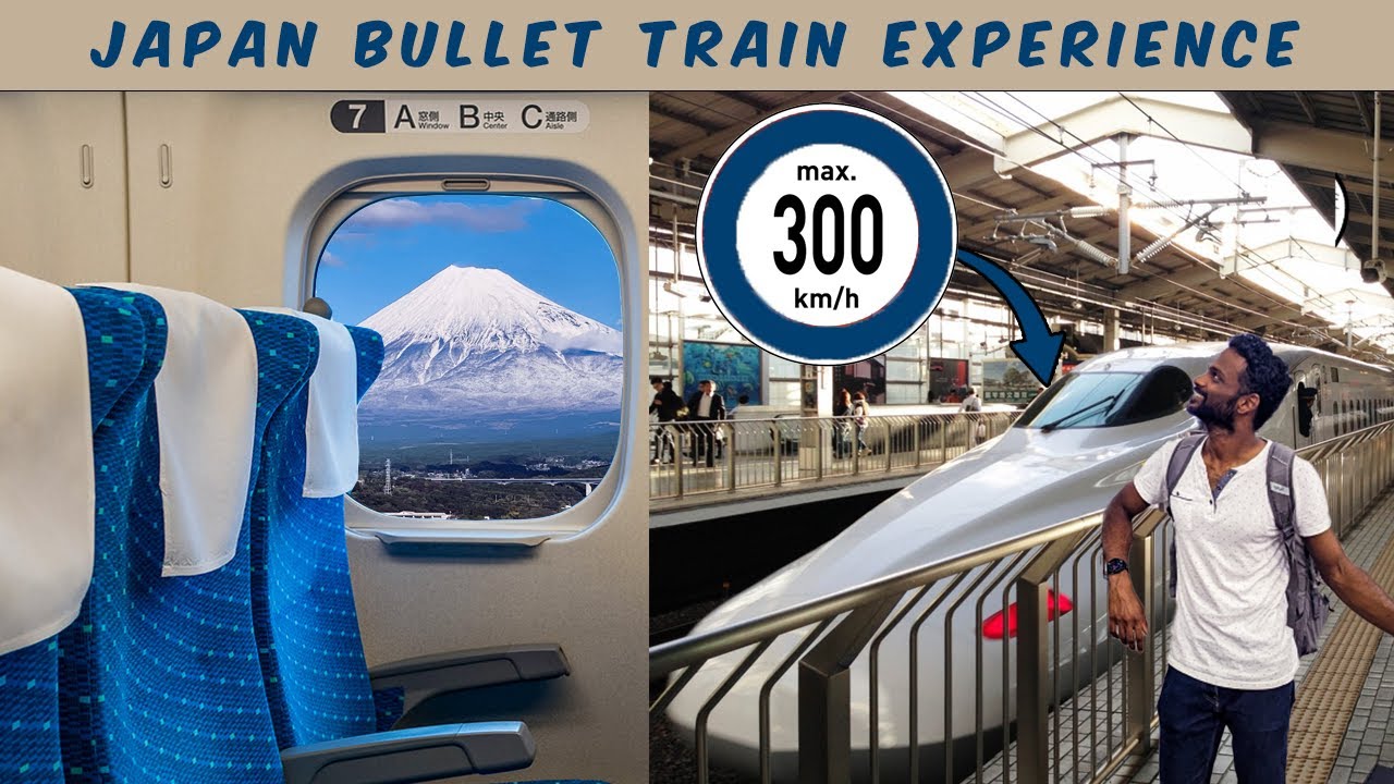 Travel from Tokyo to Mount Fuji on the Shinkansen bullet train