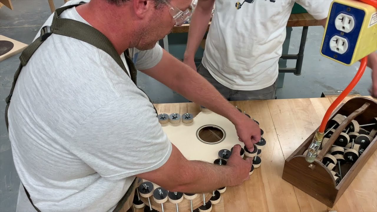 How to Build an Acoustic Guitar - Body Glue Up