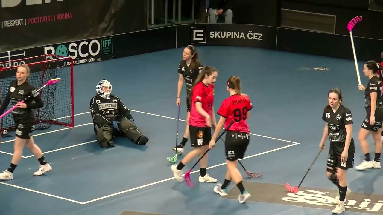 SESTŘIH | ČEZ Extraliga žen 18.  kolo Crazy girls FBC Liberec vs. K1 Florbal Brno Židenice
