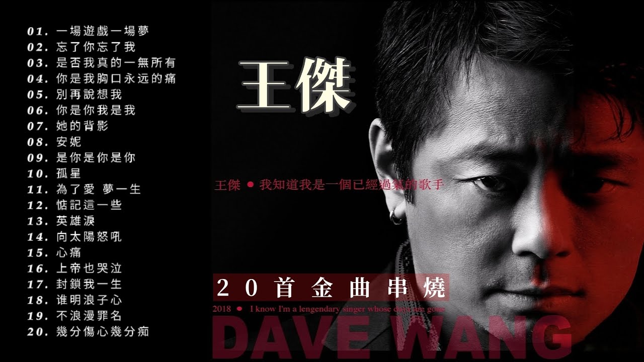 王傑 Dave Wang | 20首金曲串燒『超高无损音質』
