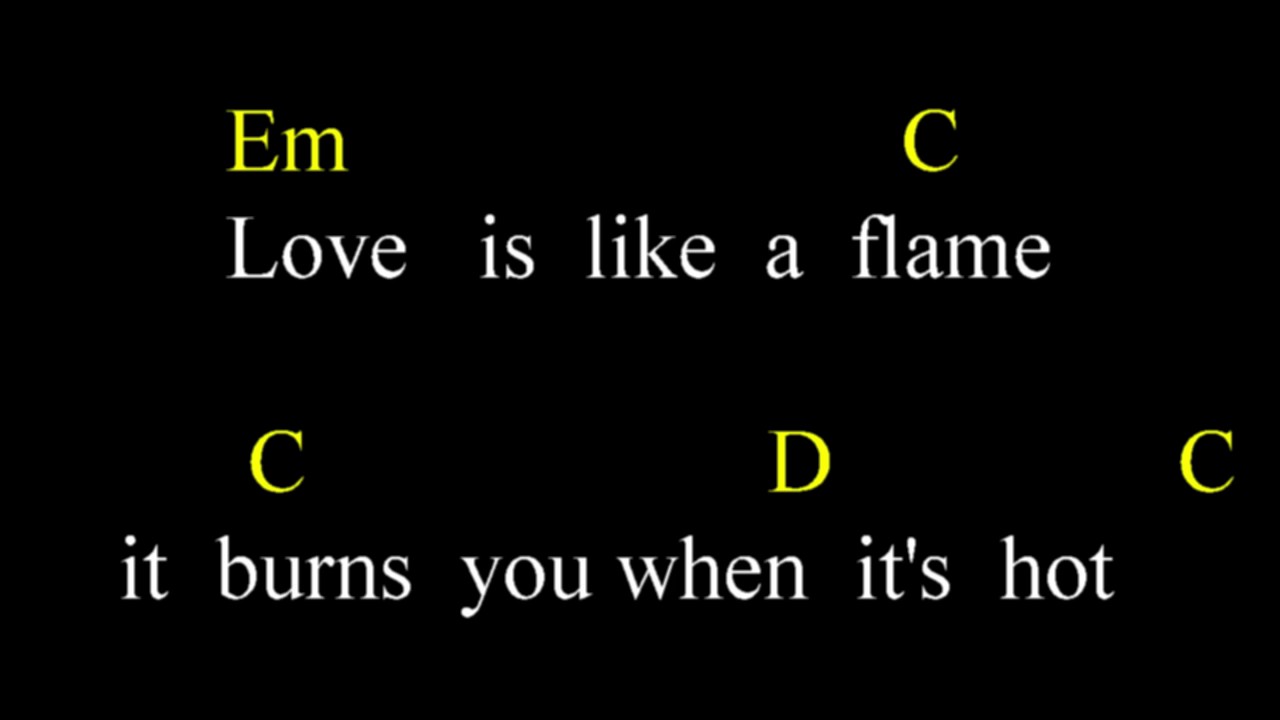 Nazareth - Love Hurts Guitarkaraoke with Chords an Lyrics