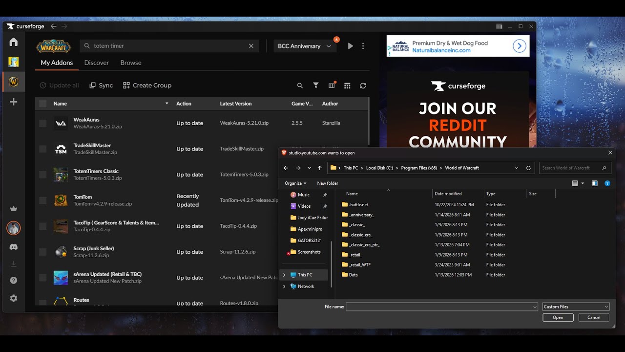 WoW Classic Era to Anniversary (WTF Folder and Addon) move