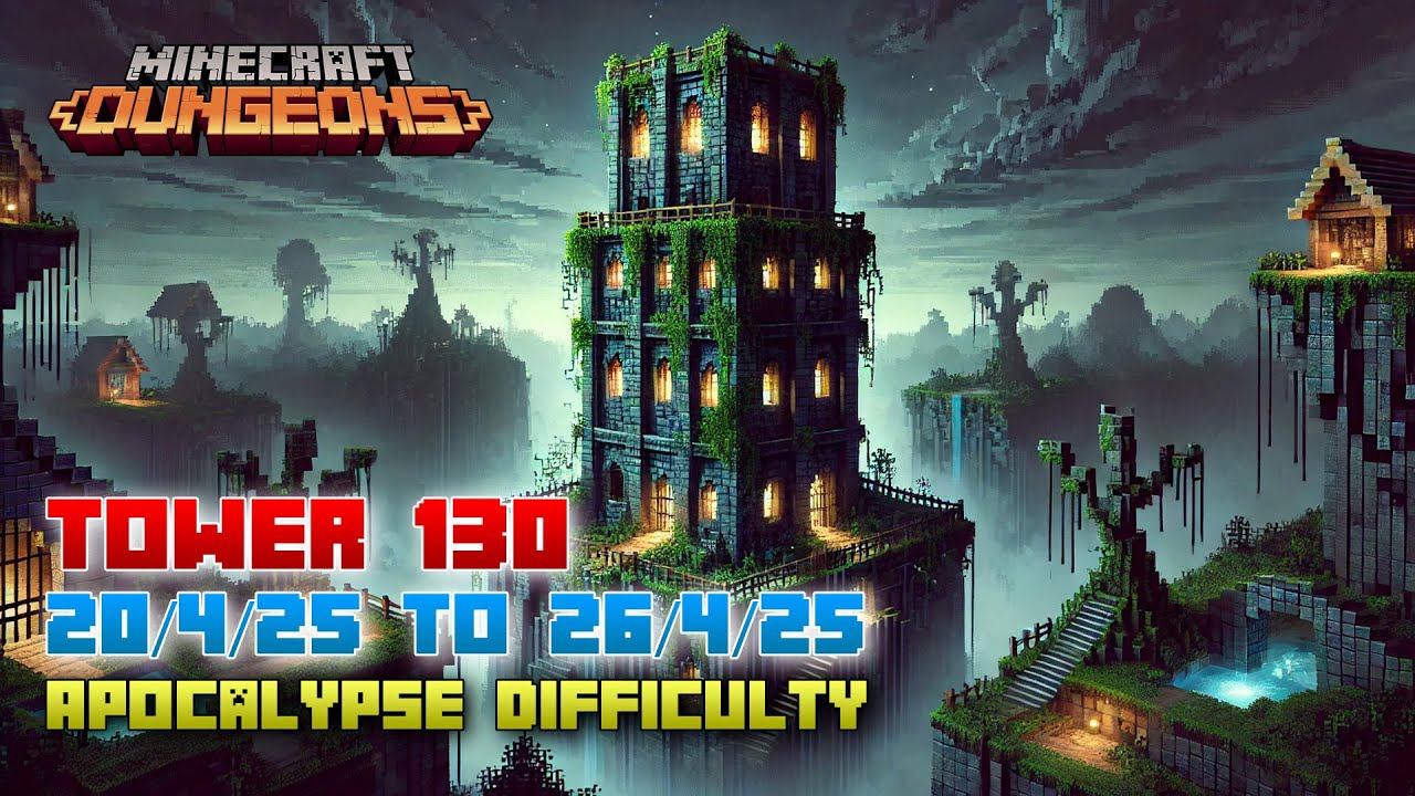 The Tower 130 [Apocalypse] Full Climb, Guide & Strategy, Minecraft Dungeons Fauna Faire