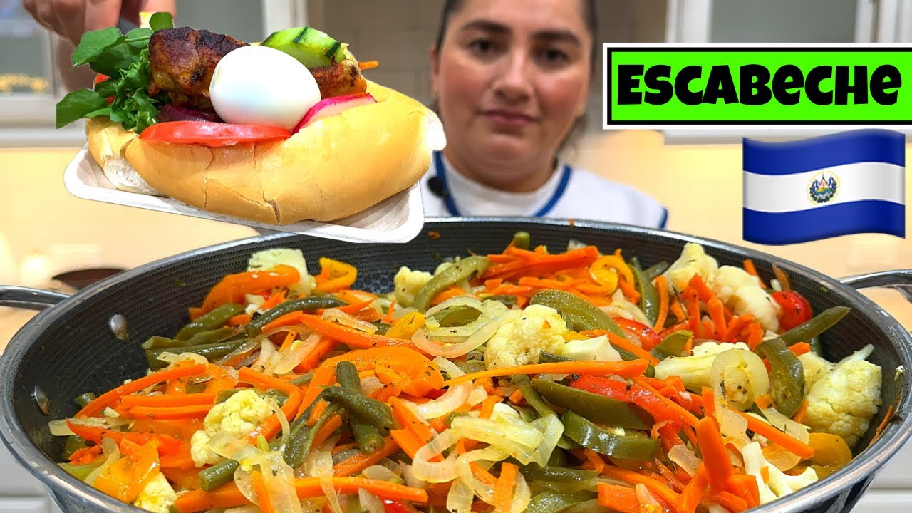 Escabeche para panes con pollo - **GARANTIZADO** 😱😋 que te va a gustar!