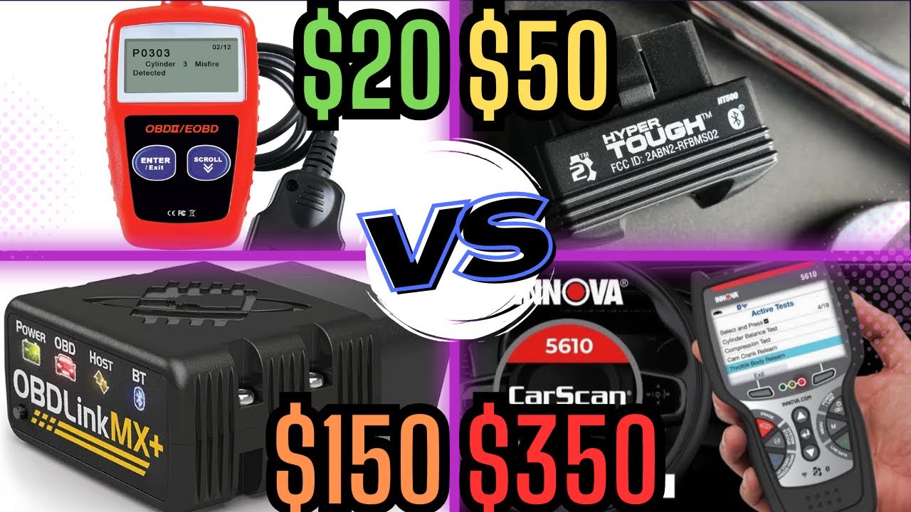 $20 vs. $50 vs. $150 vs. $350 OBD2 Scan Tool: Which One Should You Buy? (In-Depth Comparison)