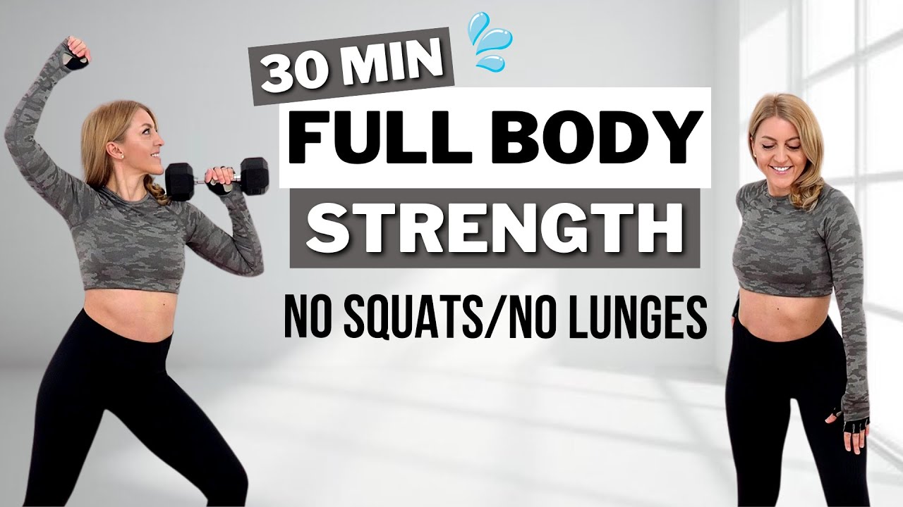 🔥30 Minutes: Knee-Friendly Dumbbell Workout🔥NO SQUATS/NO LUNGES🔥NO REPEAT🔥