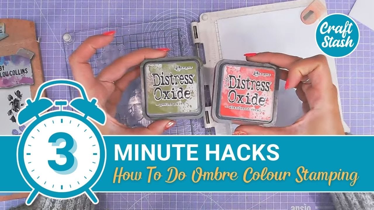 3 Minute Hack - How To Do Ombre Colour Stamping