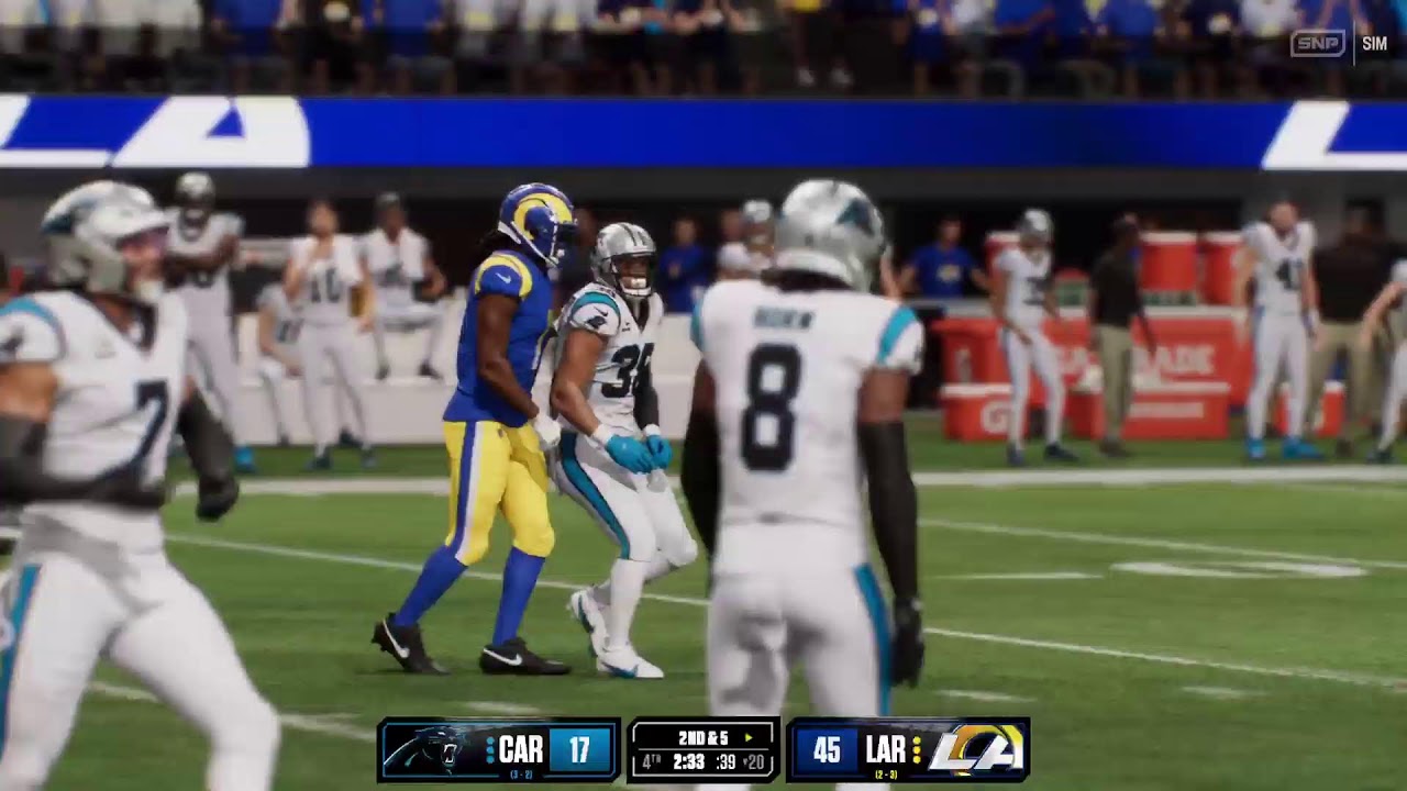 Madden 26  Panthers vs  Rams  Full game  week  6