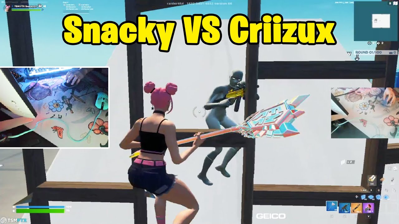 Snacky VS Criizux 1v1 Buildfights!! - Fortnite 1v1