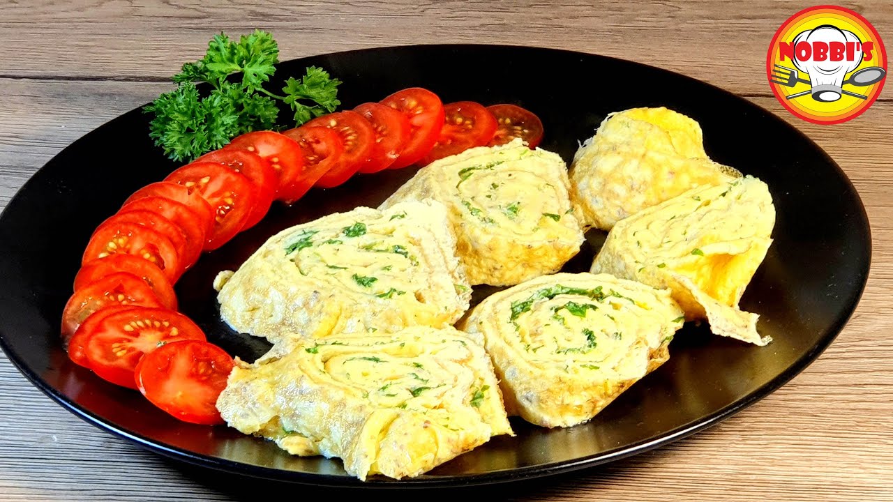 Eierrolle mit Parmesan und Petersilie, einfach und lecker :-)