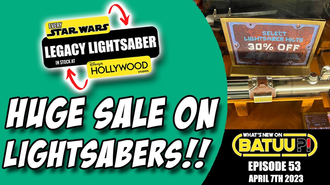 HUGE SALE on STAR WARS LEGACY LIGHTSABERS! + Savi's Workshop Update at Galaxy's Edge - Disney World