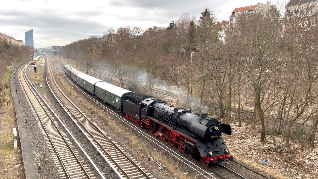 LANGSAMZUG-DAMPF MIT SCHNELLZUG-DAMPFLOK 03 2155