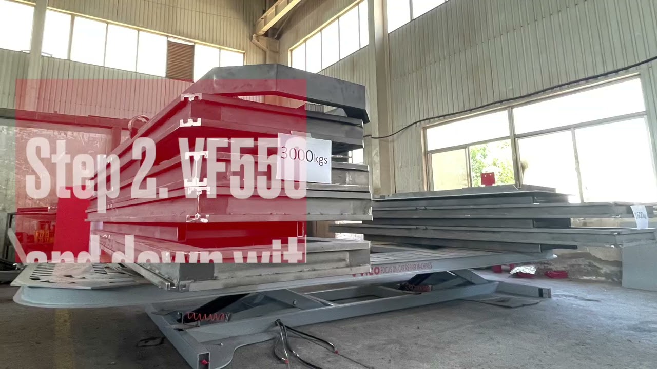 VICO CAR CHASSIS STRAIGHTENING BENCH VF5500 CE TESTING VIDEO RECORD 202206