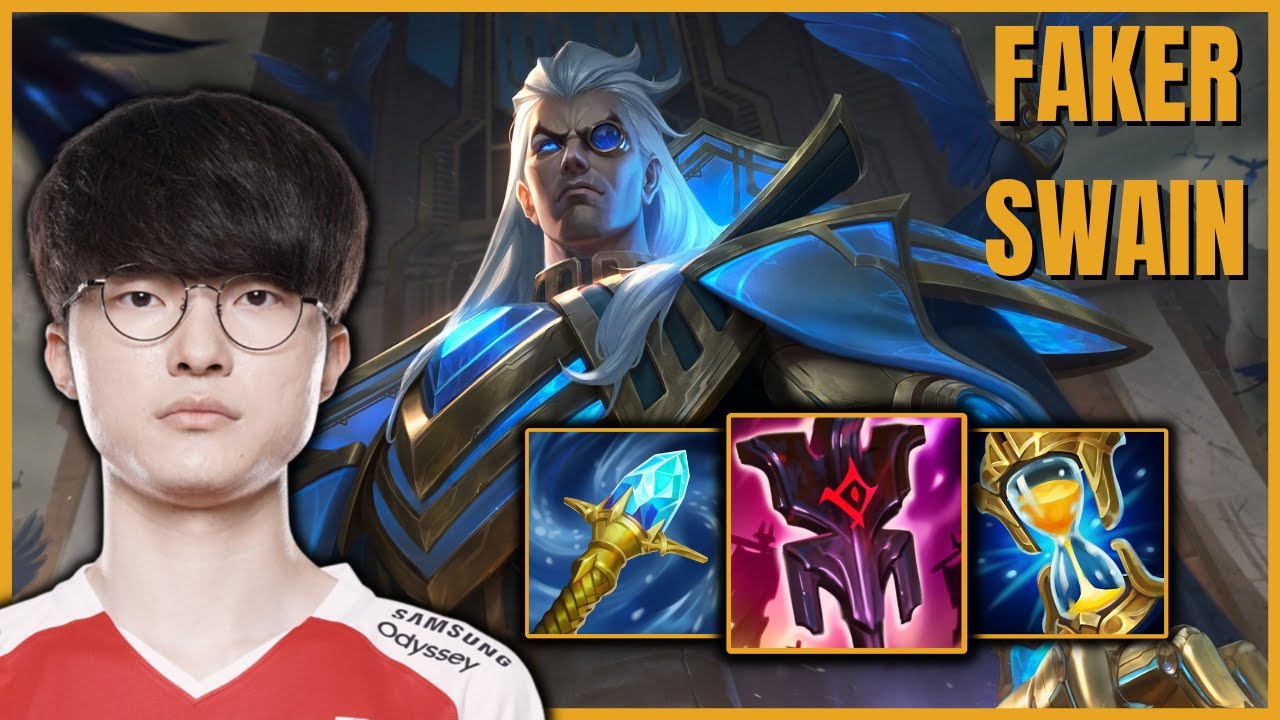 T1 Faker Swain Mid vs Ryze! Patch 12.11