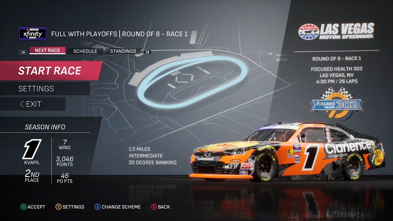 NASCAR 25 - Carson Kvapil Championship Mode - Race 28/31