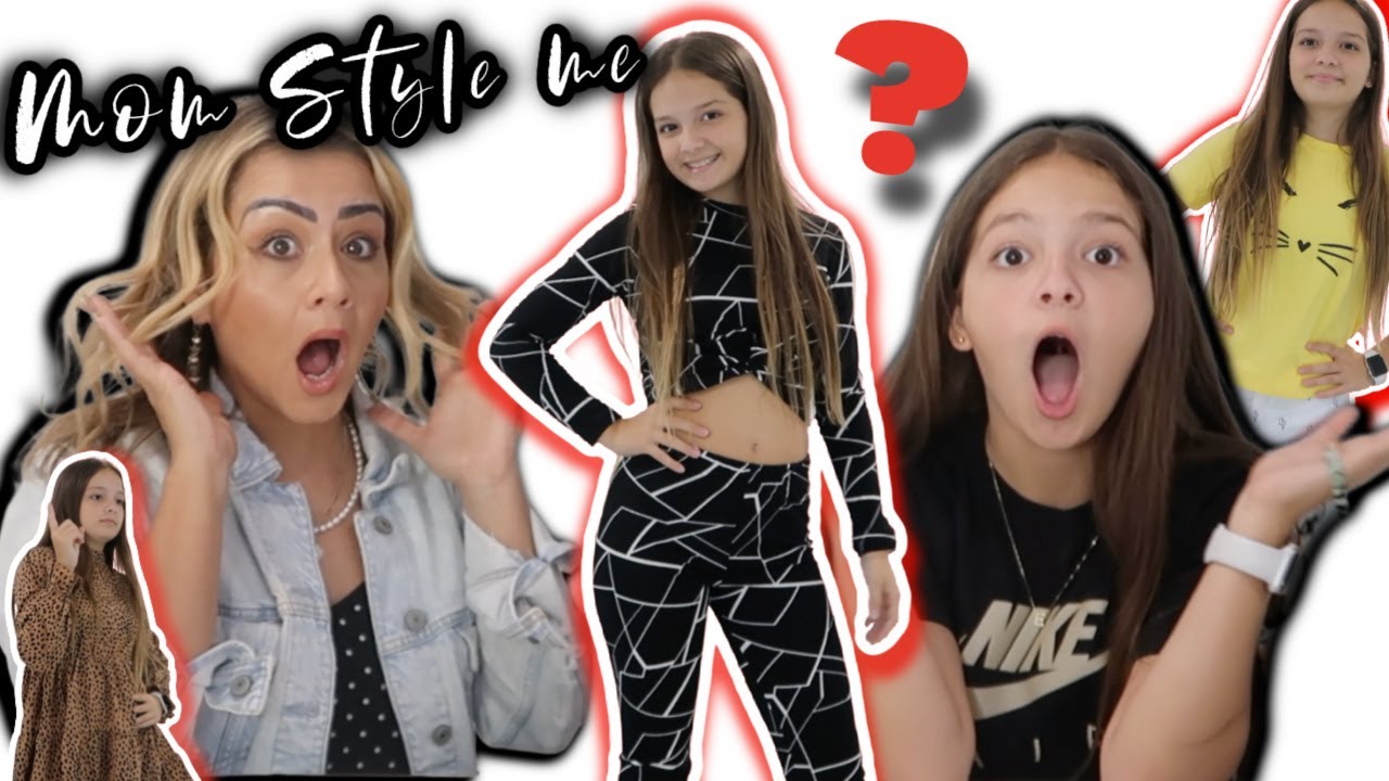 MY MOM STYLE ME WITH 8 OUTFITS | SISTER FOREVER