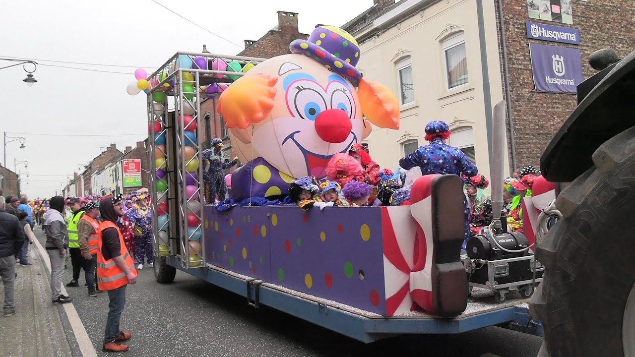 Carnaval Fosses-La-Ville 2024 Laetare : Chinels, Clown,... ! [HD]