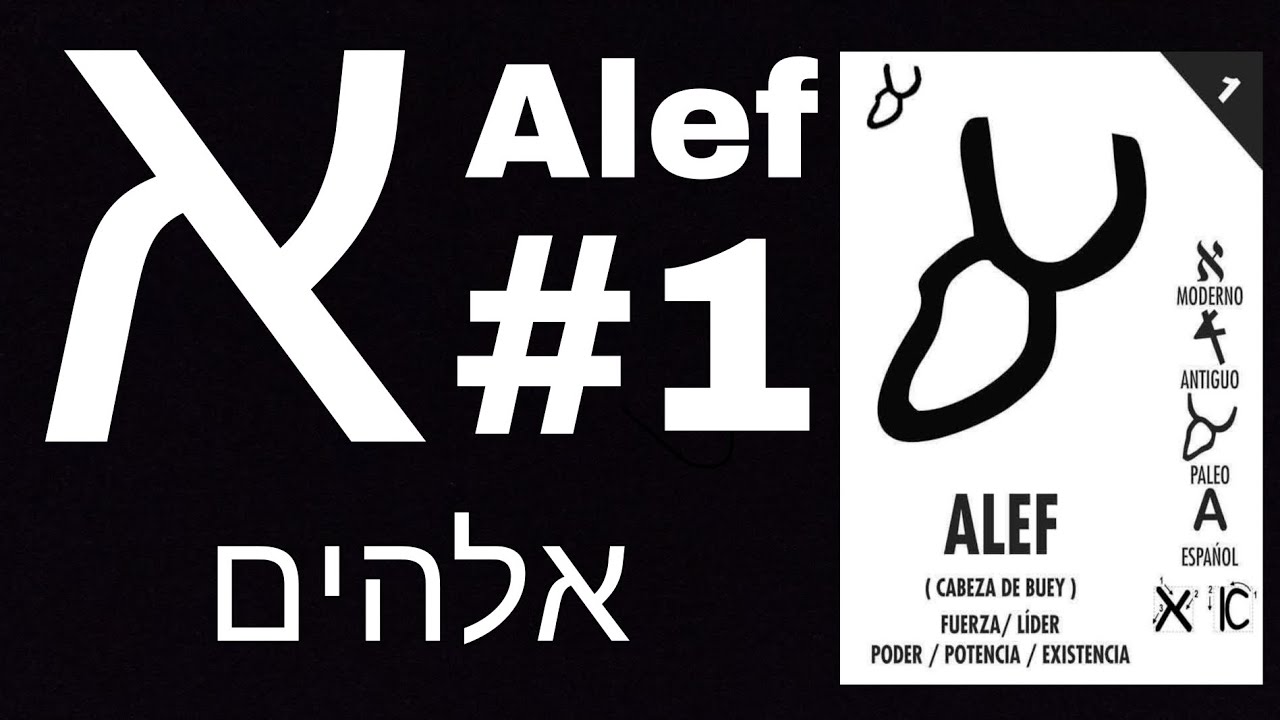 LETRA ALEF ( א ) EL SIGNIFICADO DE LAS LETRAS HEBREAS 1#