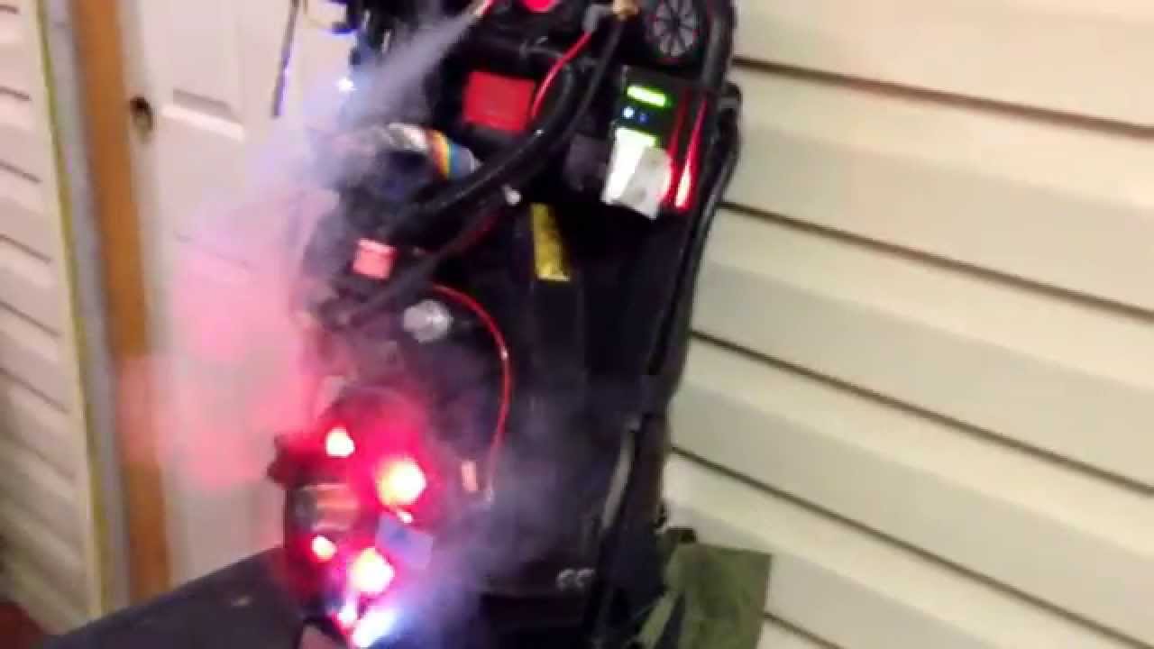 Ghostbusters Proton Pack Upgraded with Video Game Lights and Venting Demo
