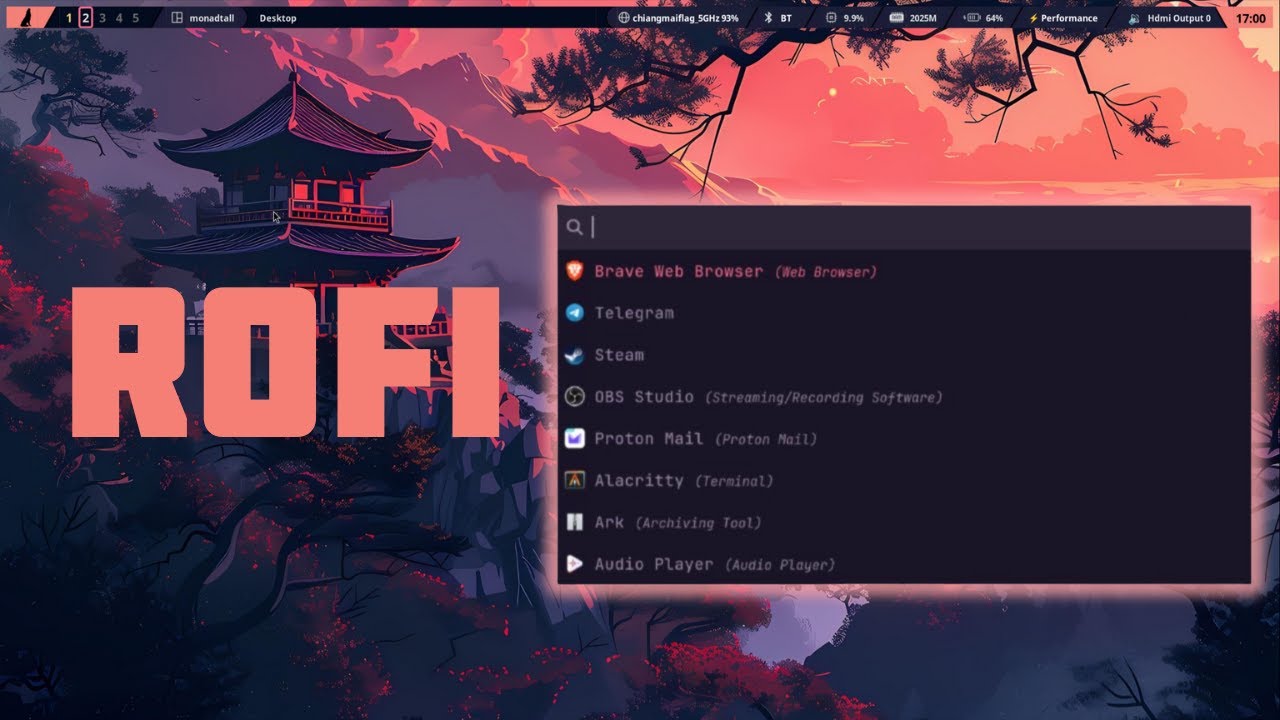 Rofi Linux Tutorial: Power Menus, WiFi, Audio & More (now with Wayland!)