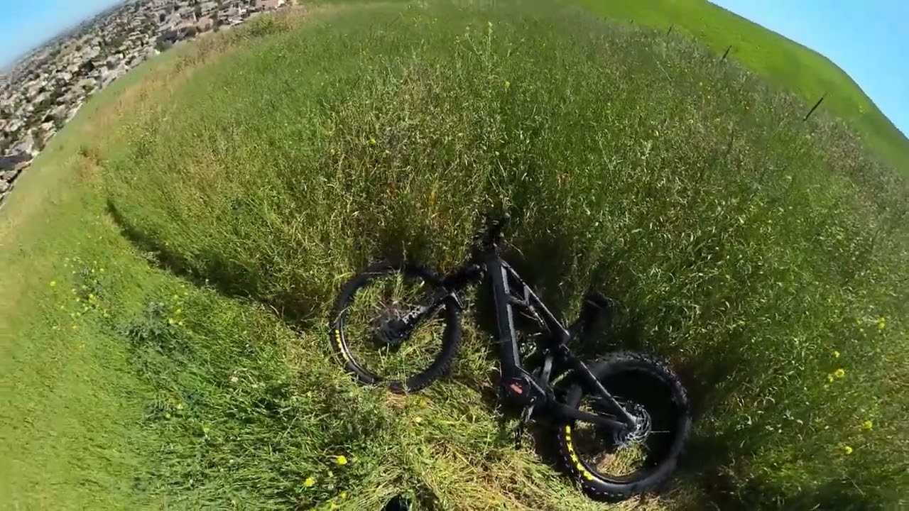 Stealth Carbon Ultra Ebike 45 Degree Grassy Hill Climb + Top Speed Run