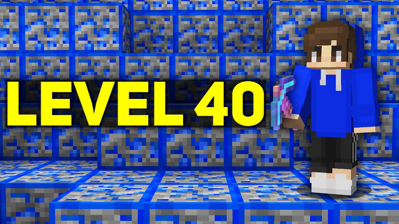 I REACHED Level 40 in Minecraft Prison | Cosmic Prisons