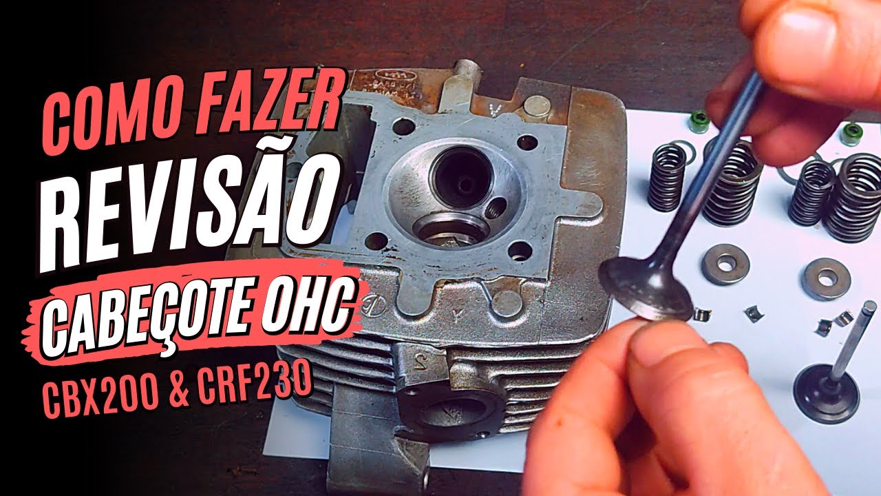 Como Fazer Revisão de Cabeçote OHC da Strada e CRF230