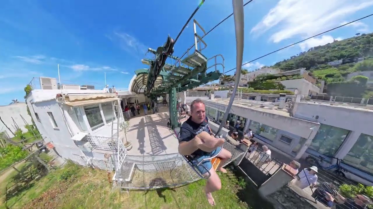 Capri Chairlift-Seggiovia Monte Solaro- 4K- Insta360