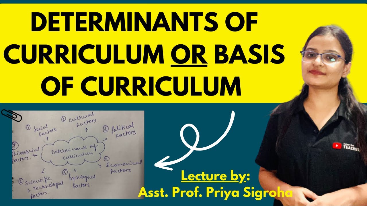 Determinants of Curriculum / Basis of Curriculum | Easy Explanation with Examples