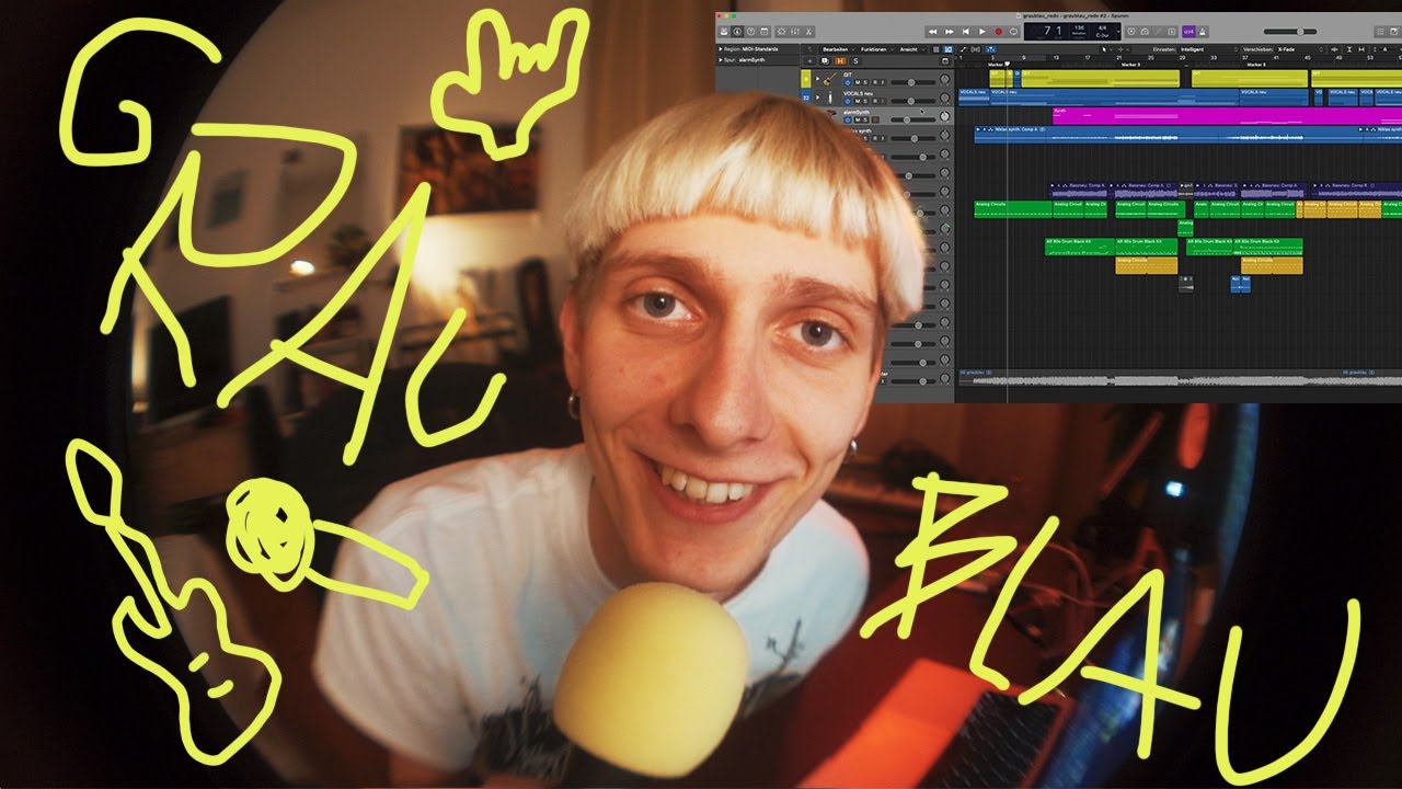 Wie ich graublau (einen tollen song von mir) produziert habe