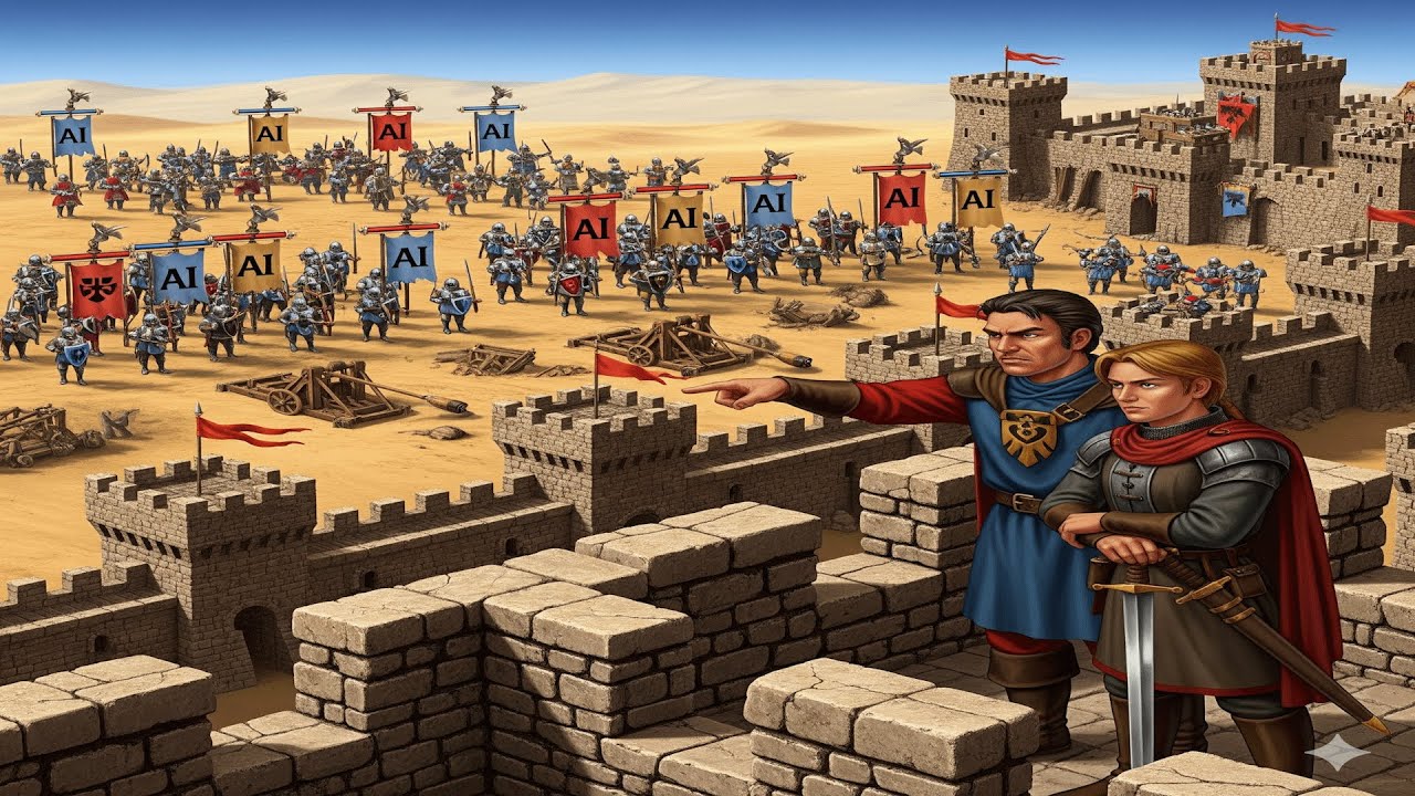 КРУГ СЖАТ. БОТЫ КРУЖАТ в Stronghold Crusader DE