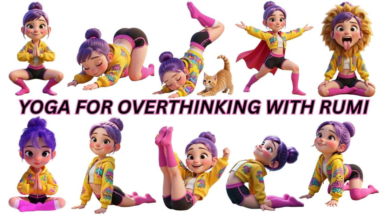 Yoga for Overthinking for kids | Calm Mind & Better Sleep | With Rumi