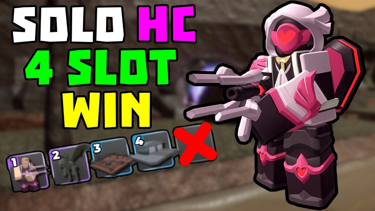 4 Slot SOLO Hardcore победа + полный гайд | TDS Tower Defense Simulator