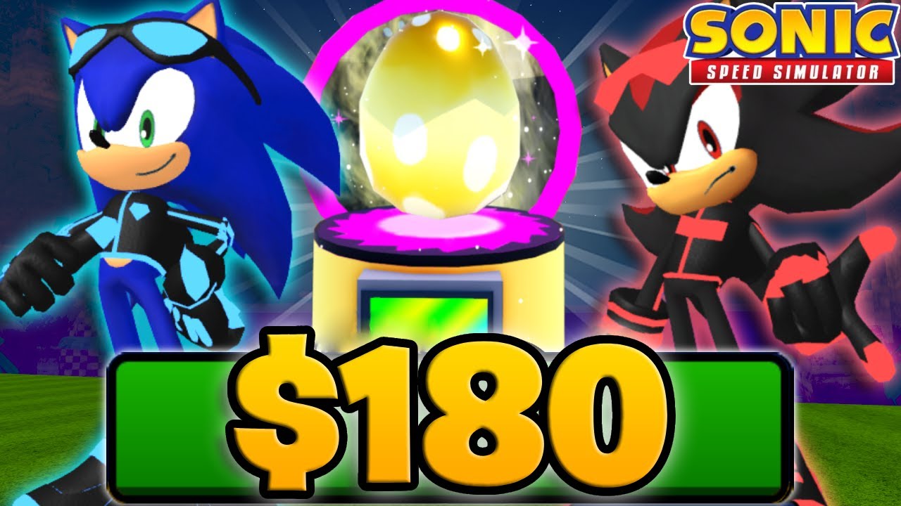 I Spent *180$* On GOLDEN EGGS... (Sonic Speed Simulator)