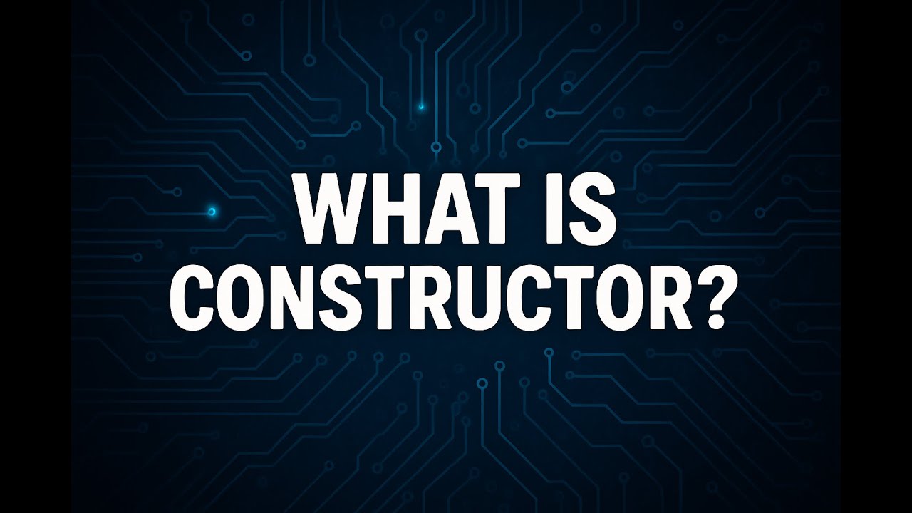 What? is Constructor in one video .