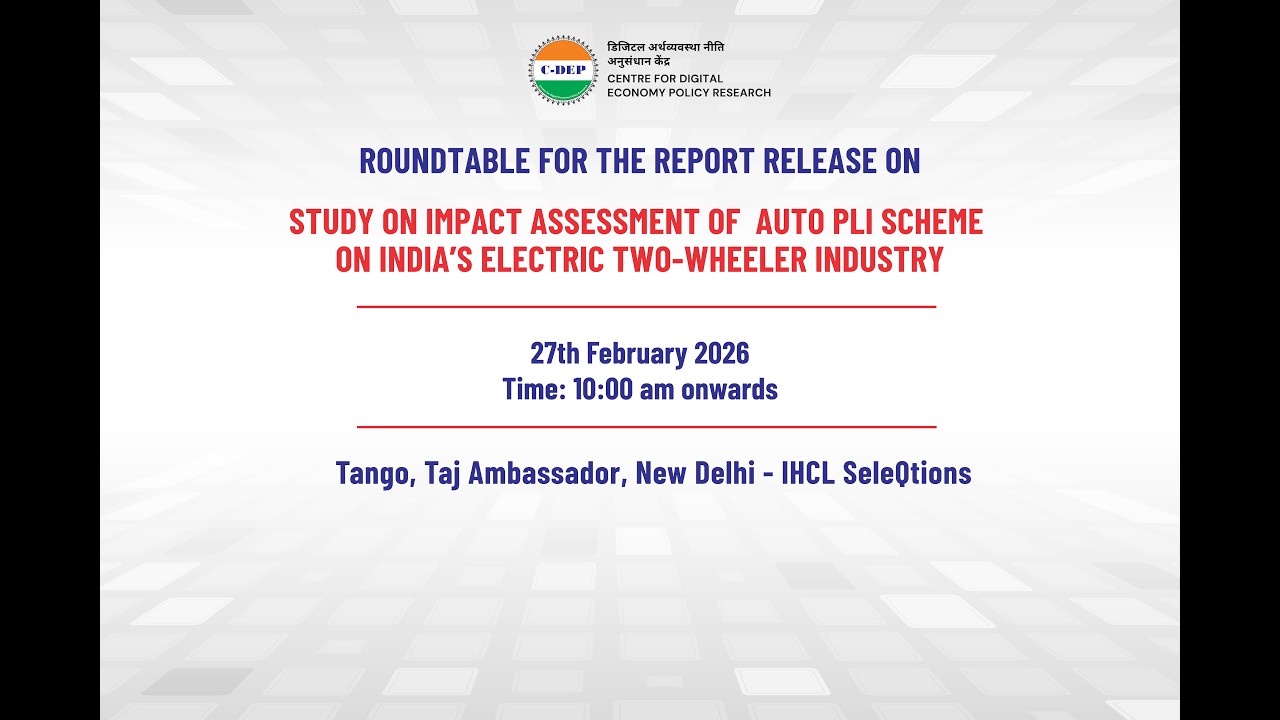 Report release on Impact Assessment of the AUTO PLI Scheme on India's Electric Two-wheeler Industry